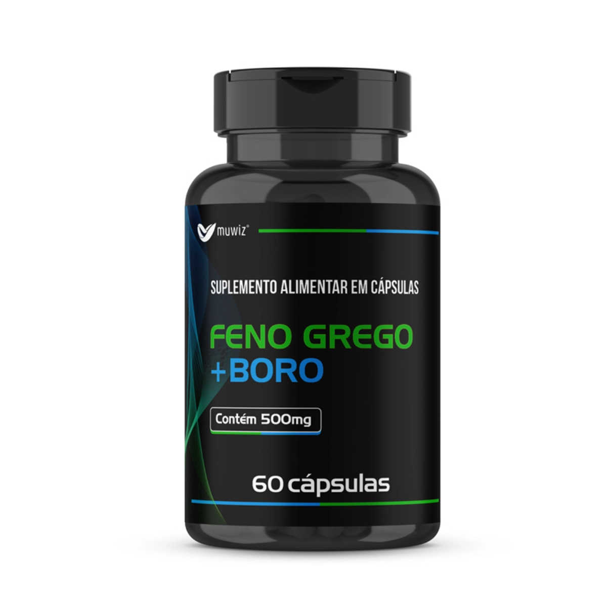 FENO GREGO EM CAPSULAS 500MG SEM SABOR COM 60 CAPSULAS MUWIZ