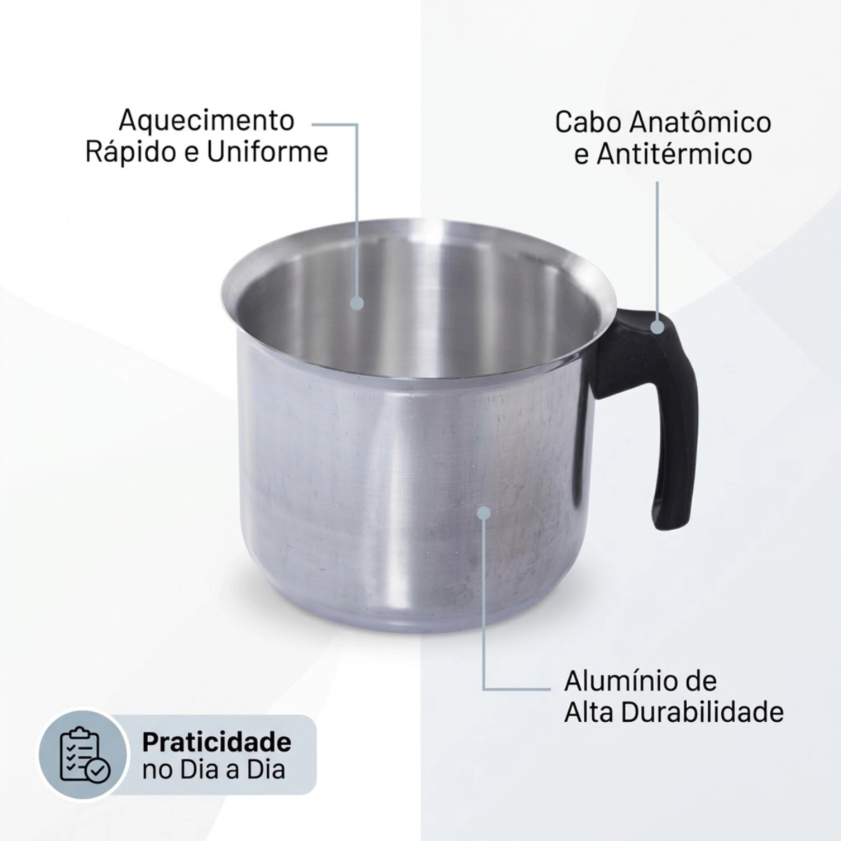 FERVEDOR CANECÃO DE ALUMÍNIO EXTRA N12 ALOESTE 1,1L