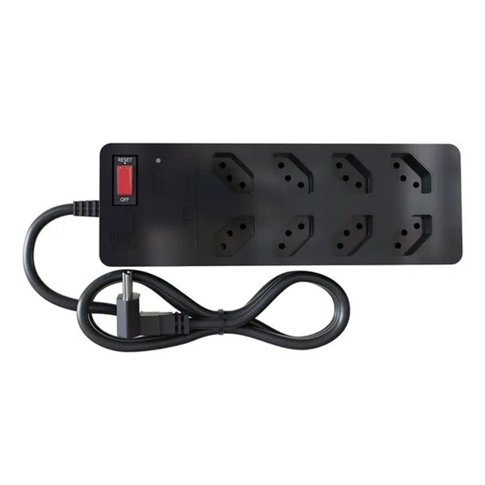 Filtro de Linha + Dps Iclamper 8 Tomadas Lcf Preto Filtro de Linha + Dps Iclamper 8 Tomadas Lcf Preto
