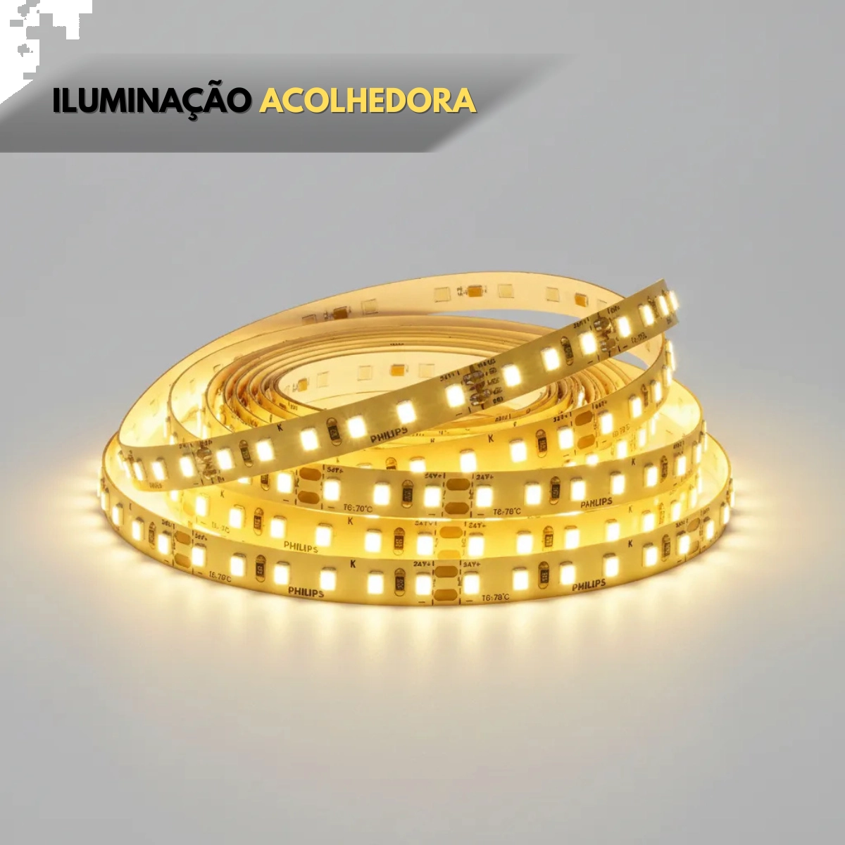 FITA LED PHILIPS 6W 5 METROS 24V 2700K 600 LUMENS
