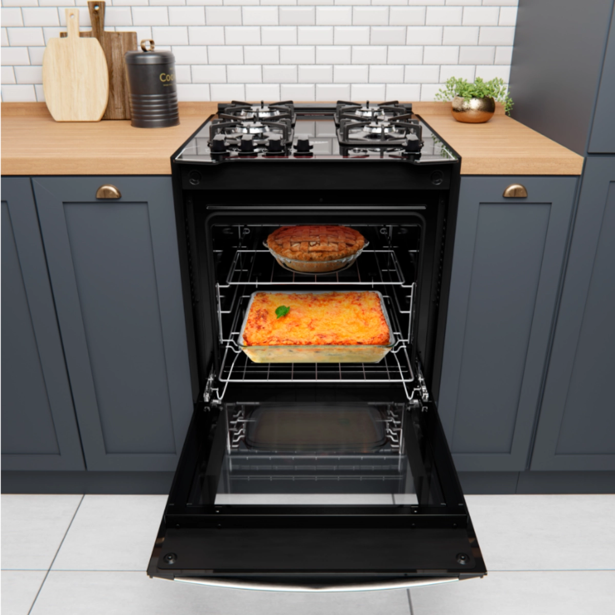 Fogão de Embutir 4 Bocas Preto Dako Diplomata Elegância para Cozinhas Planejadas