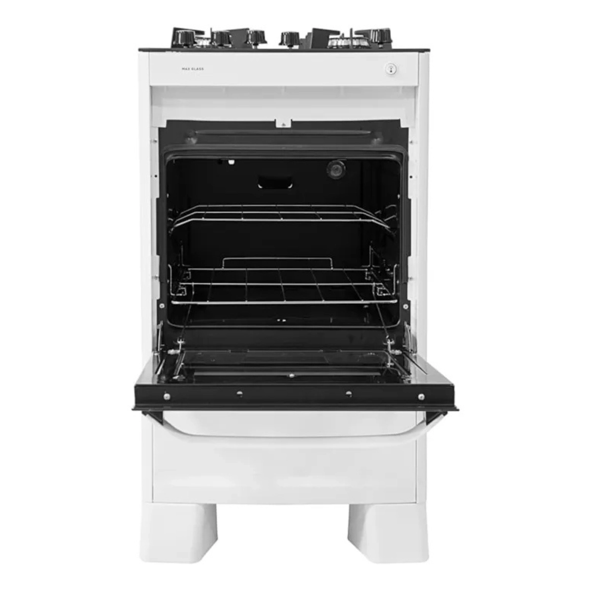 FOGÃO DE PISO MAX GLASS 4 BOCAS BIVOLT FGVMG410BR SUGGAR BRANCO