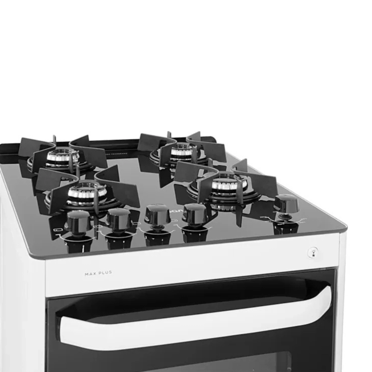 FOGÃO DE PISO MAX GLASS 4 BOCAS BIVOLT FGVMG410BR SUGGAR BRANCO