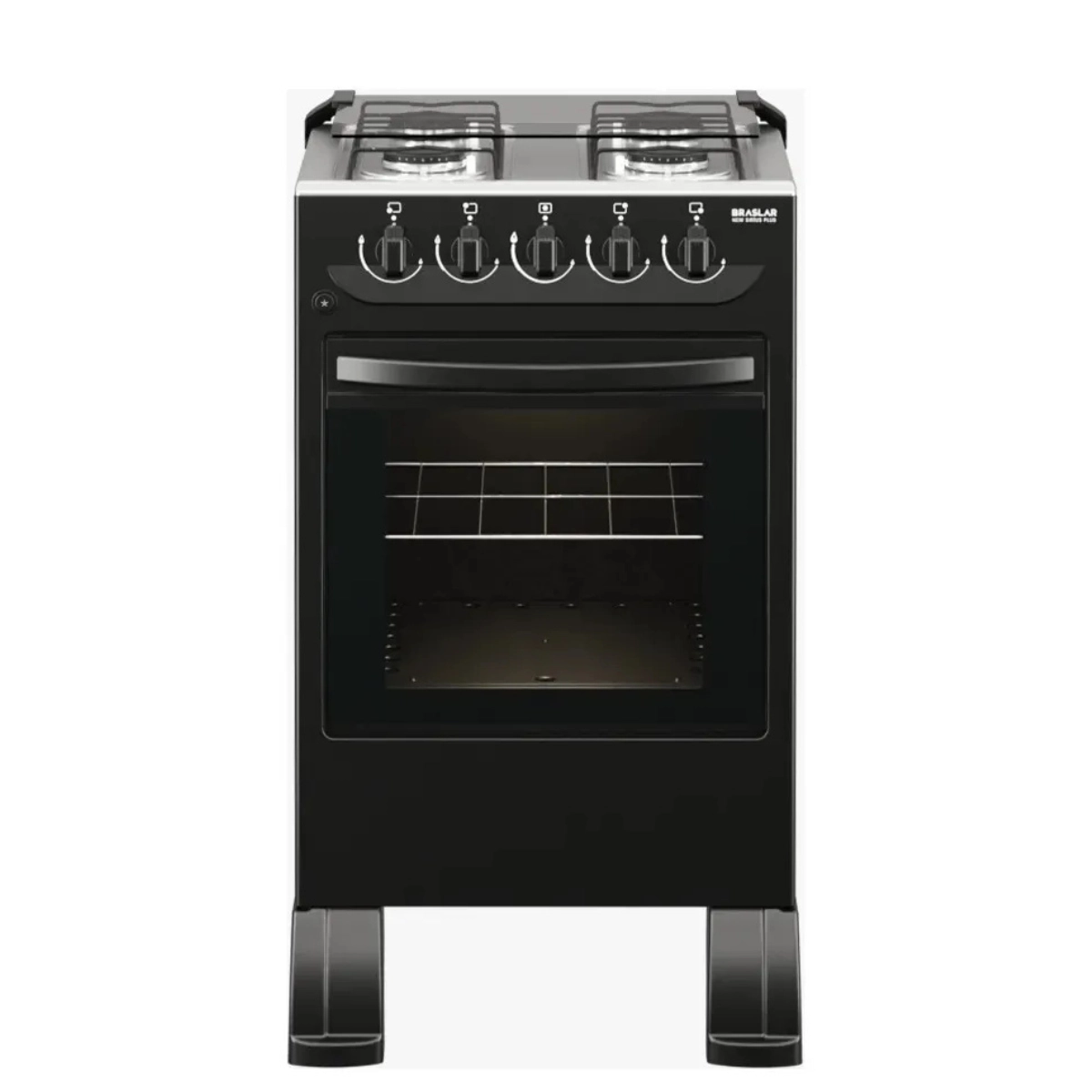 FOGÃO NEW SIRIUS 4 BOCAS MESA INOX BRASLAR COR PRETO