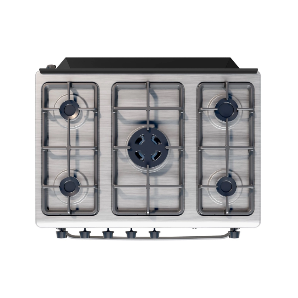 FOGAO SELECT PRATA MESA INOX 5 BOCAS BIVOLT FORNO 90LITROS