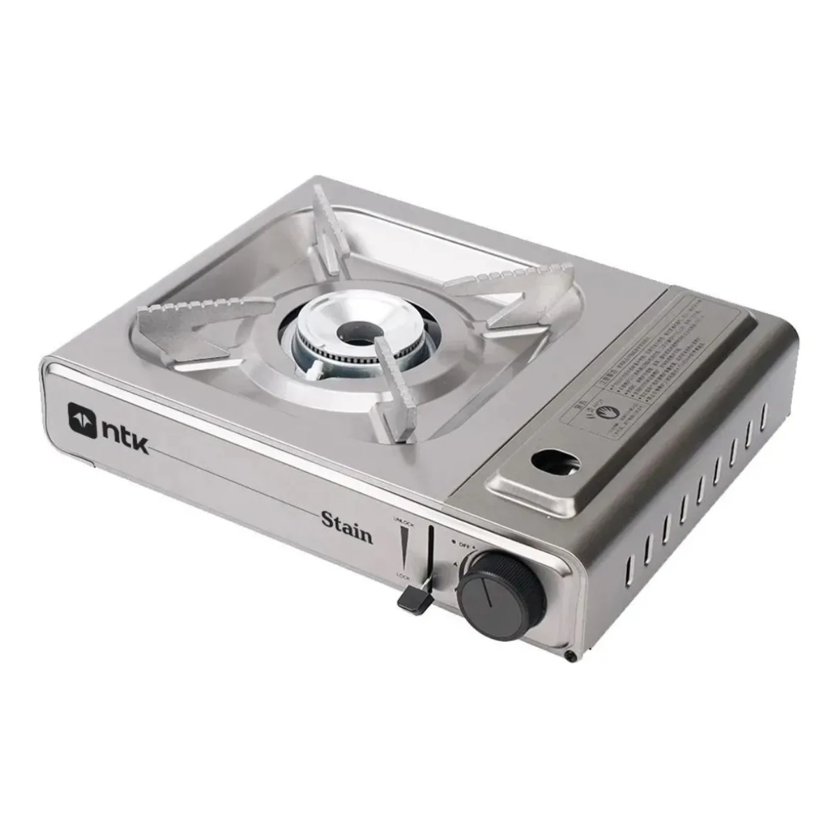 FOGAREIRO 1 BOCA AUTOMATICO FLEX FUEL NAUTIKA EM INOX