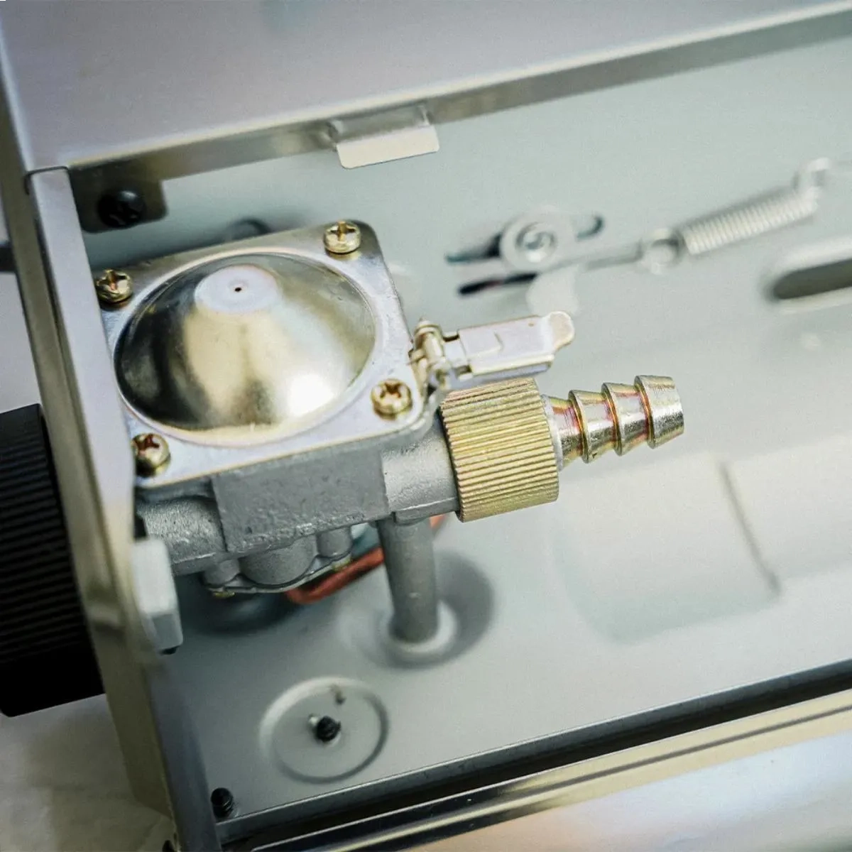 FOGAREIRO 1 BOCA AUTOMATICO FLEX FUEL NAUTIKA EM INOX