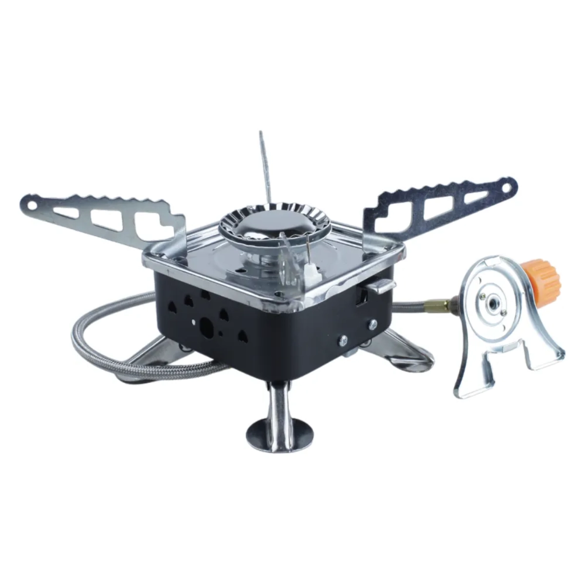 FOGAREIRO A GÁS PORTATIL NAUTIKA PRATA COM REGULAGEM