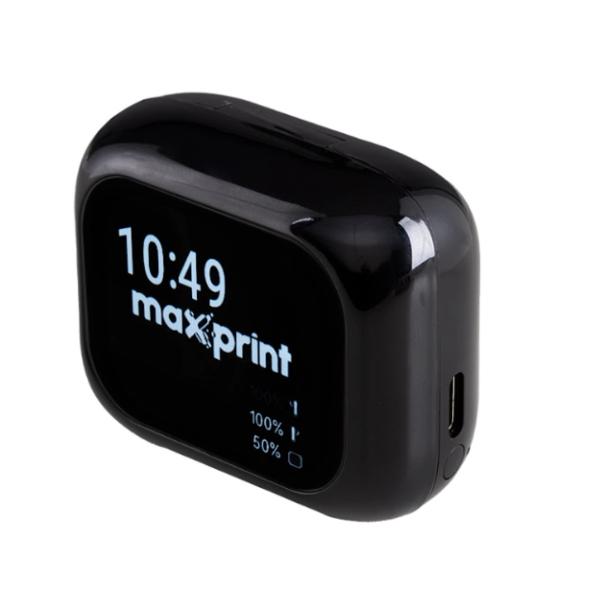 FONE TWS BLUETOOTH PRETO COM ANC E DISPLAY TOUCH - MAXPRINT FONE TWS BLUETOOTH PRETO COM ANC E DISPLAY TOUCH - MAXPRINT