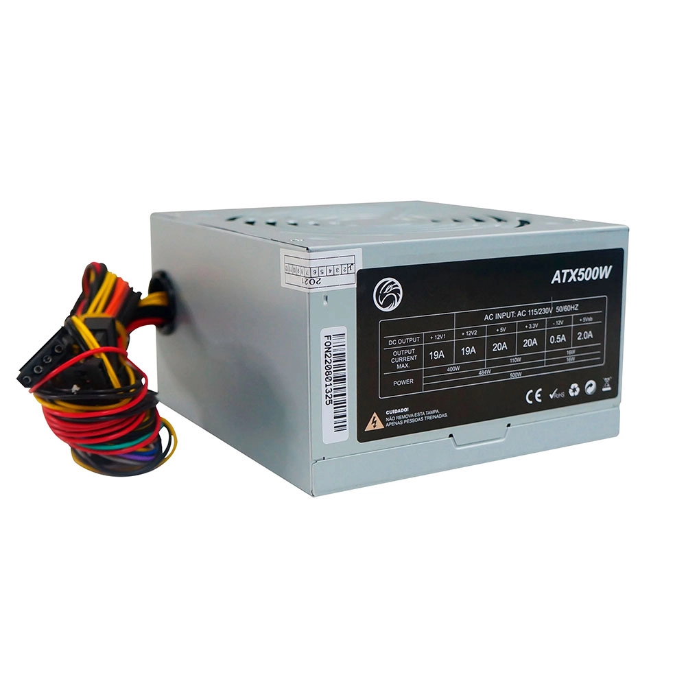 Fonte Atx 500w Trs/5350-m 24 Pinos Box