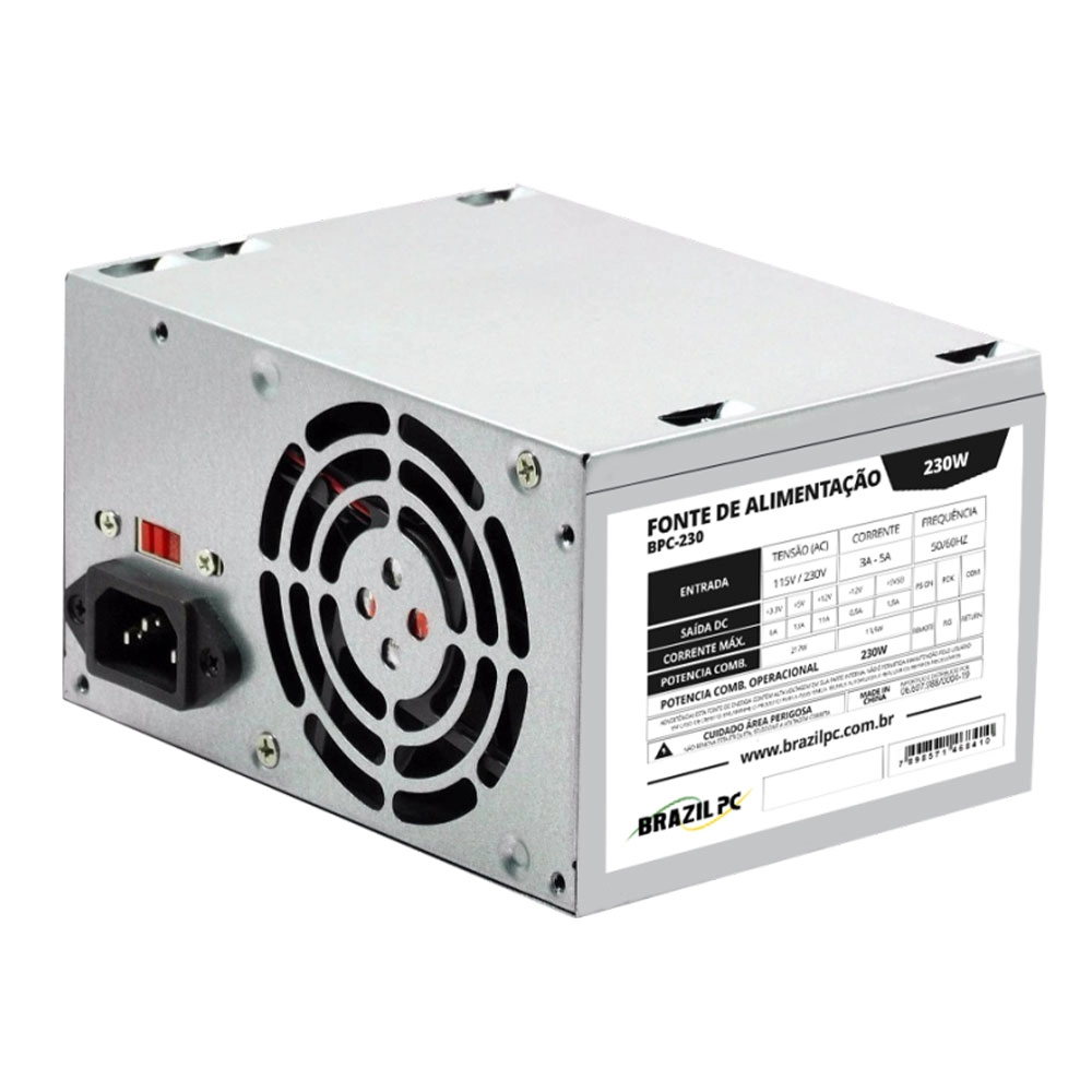 Fonte para Pc 230w Brazilpc Bpc-230 Bivolt Manual Fonte para Pc 230w Brazilpc Bpc-230 Bivolt Manual