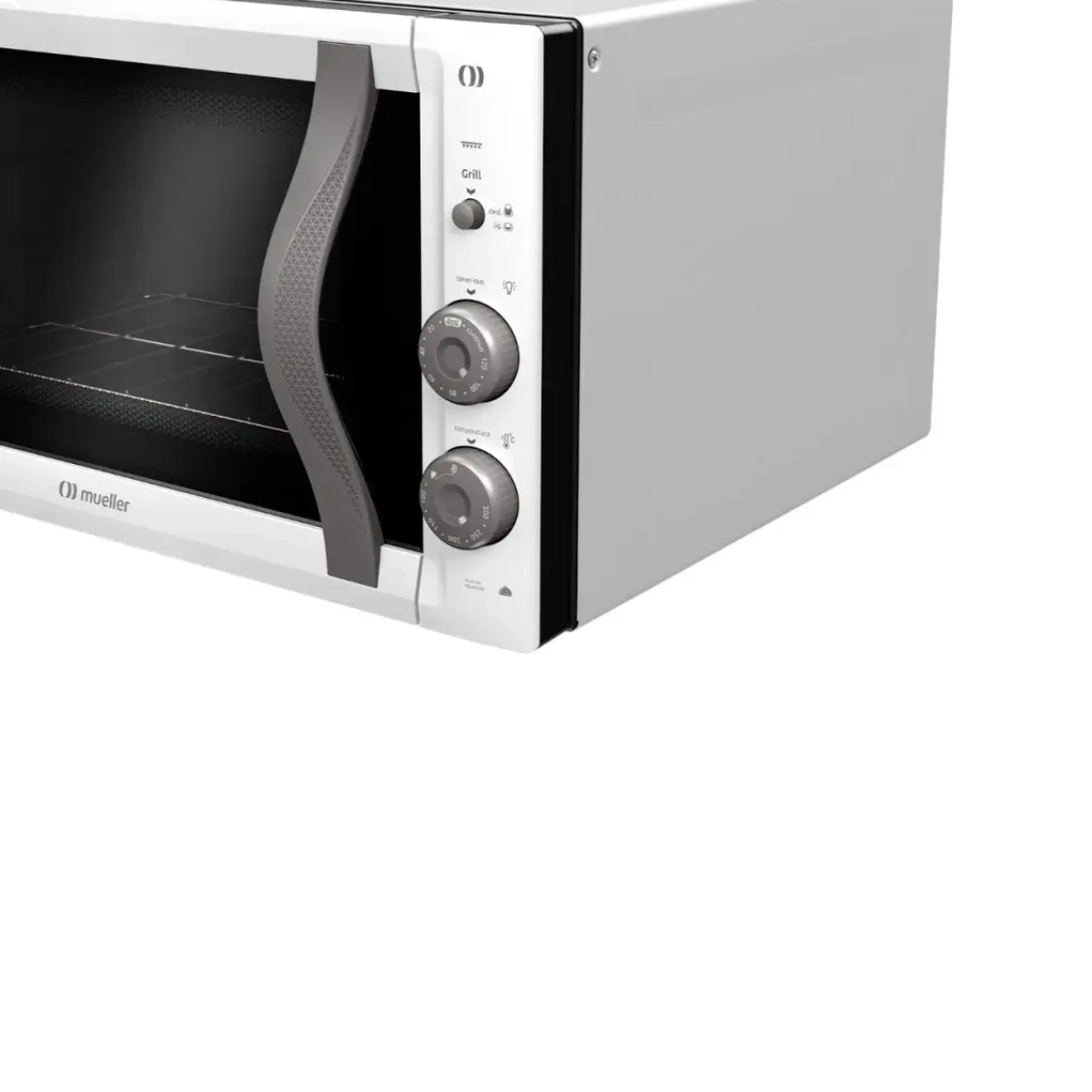 FORNO ELÉTRICO DE BANCADA 50 LITROS VIDRO DUPLO BRANCO 127V