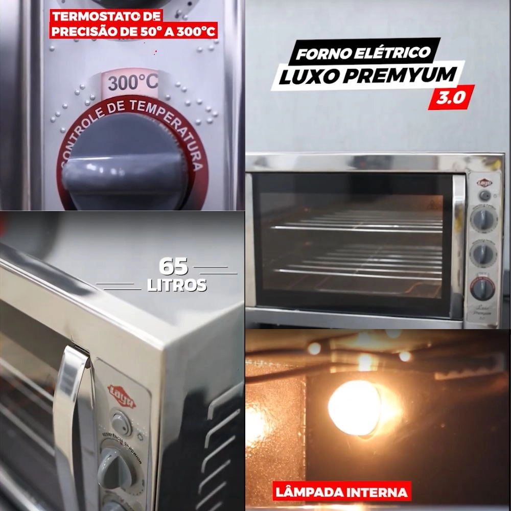 Forno Elétrico Layr Luxo Premyum 3.0 (220v) Forno Elétrico Layr Luxo Premyum 3.0 (220v)