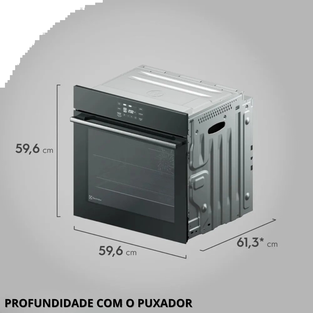 FORNO ELETRICO DE EMBUTIR COM AIR FRYER OE8EA 80L 220V ELECTROLUX