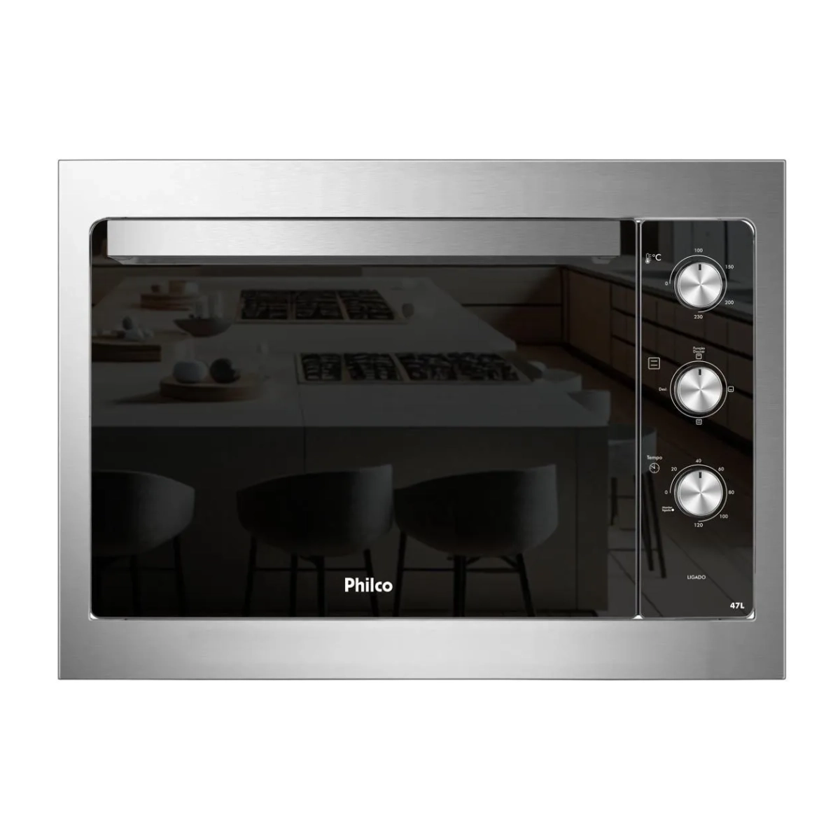 FORNO ELETRICO EMBUTIR PHILCO PFE47E 47L DUPLA RESISTENCIA 220V
