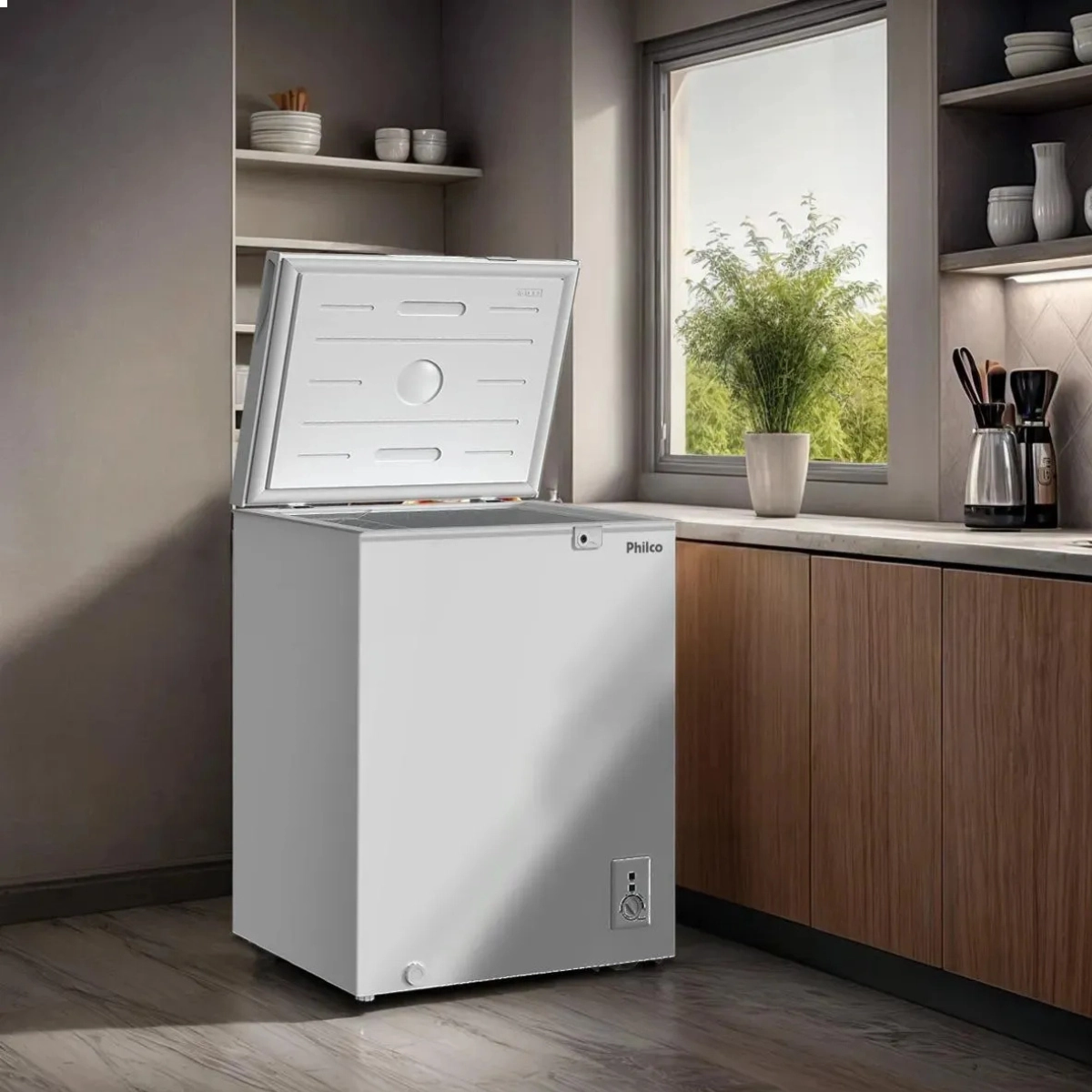 FREEZER HORIZONTAL PHILCO DUPLA FUNÇÃO 140L PFH160B 127V