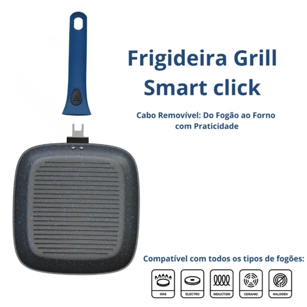 Frigideira Grill Multifuncional Smart Click