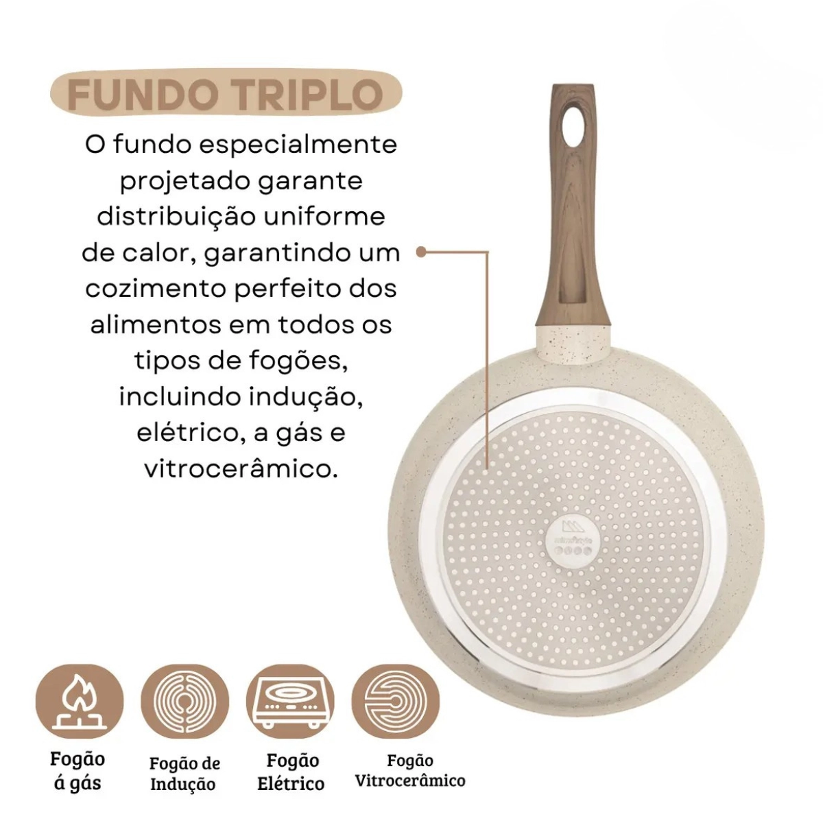 FRIGIDEIRA STYLE COOK CERÂMICA FUNDO TRIPLO INDUÇÃO 20CM 1,0 FRIGIDEIRA STYLE COOK CERÂMICA FUNDO TRIPLO INDUÇÃO 20CM 1,0