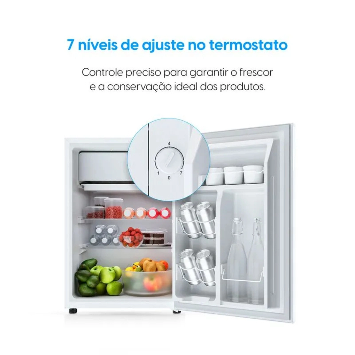 FRIGOBAR 93 LITROS ELGIN BRANCO 127V R600A PORTA REVERSIVEL