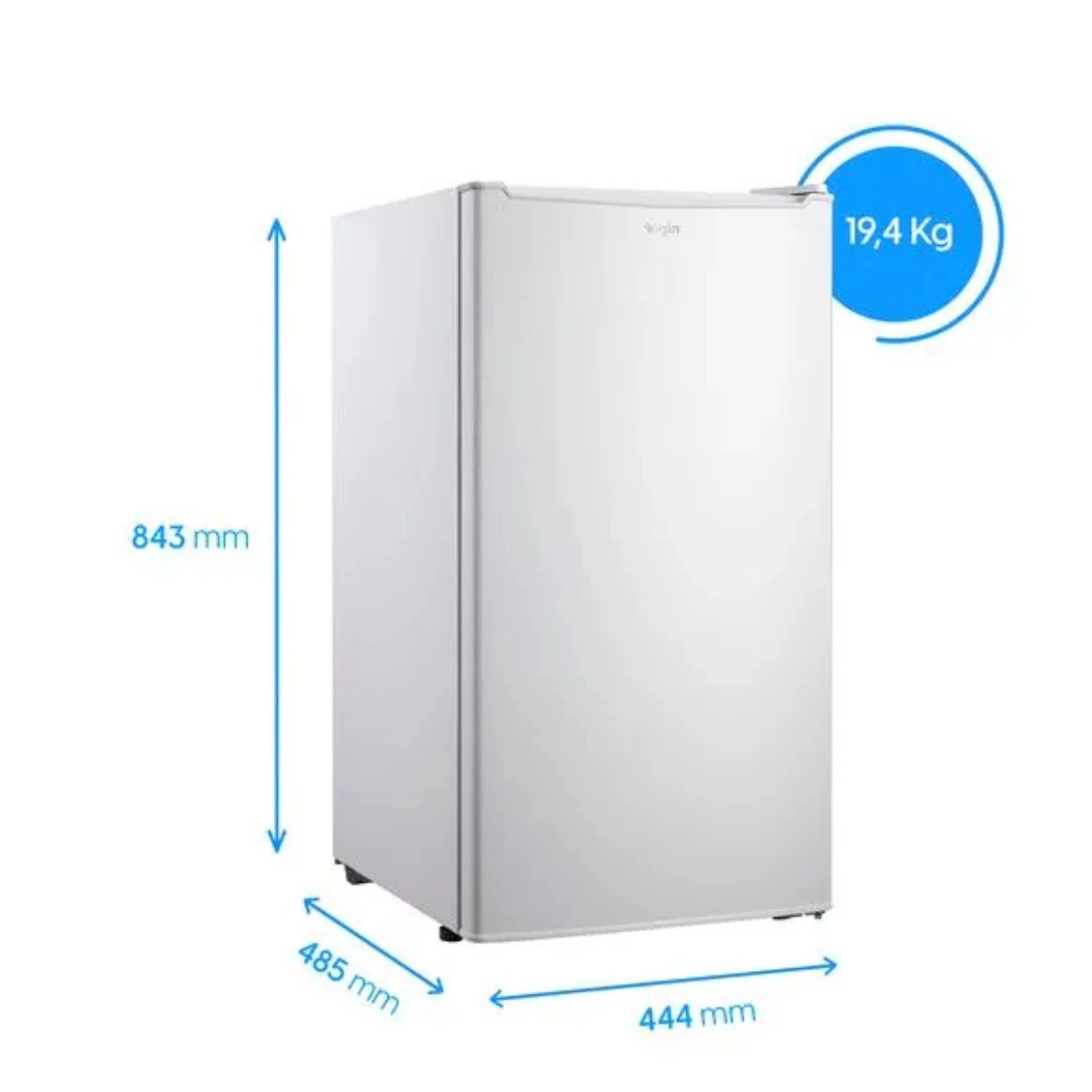 FRIGOBAR 93 LITROS ELGIN BRANCO 127V R600A PORTA REVERSIVEL