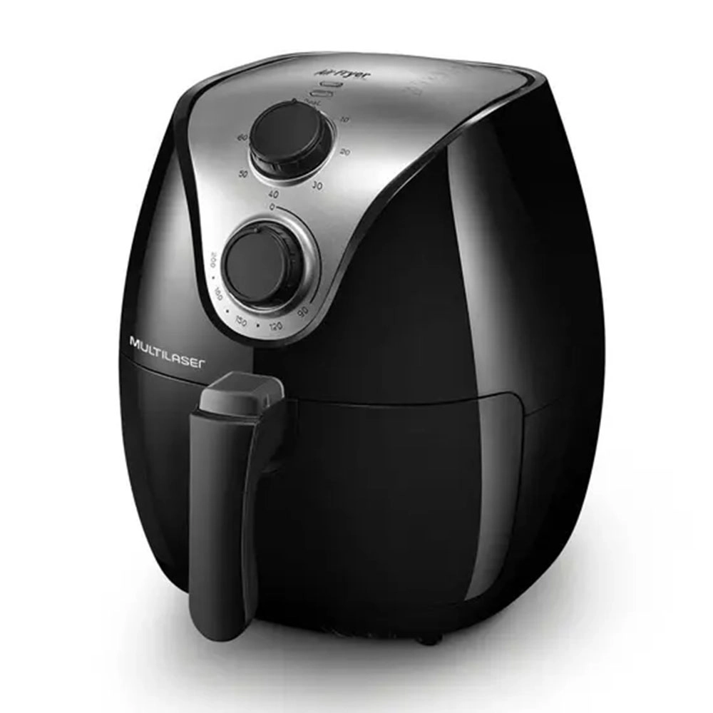 Fritadeira Elétrica Air Fryer 4 Litros 220v Preta Multilaser - Ce022 Fritadeira Elétrica Air Fryer 4 Litros 220v Preta Multilaser - Ce022