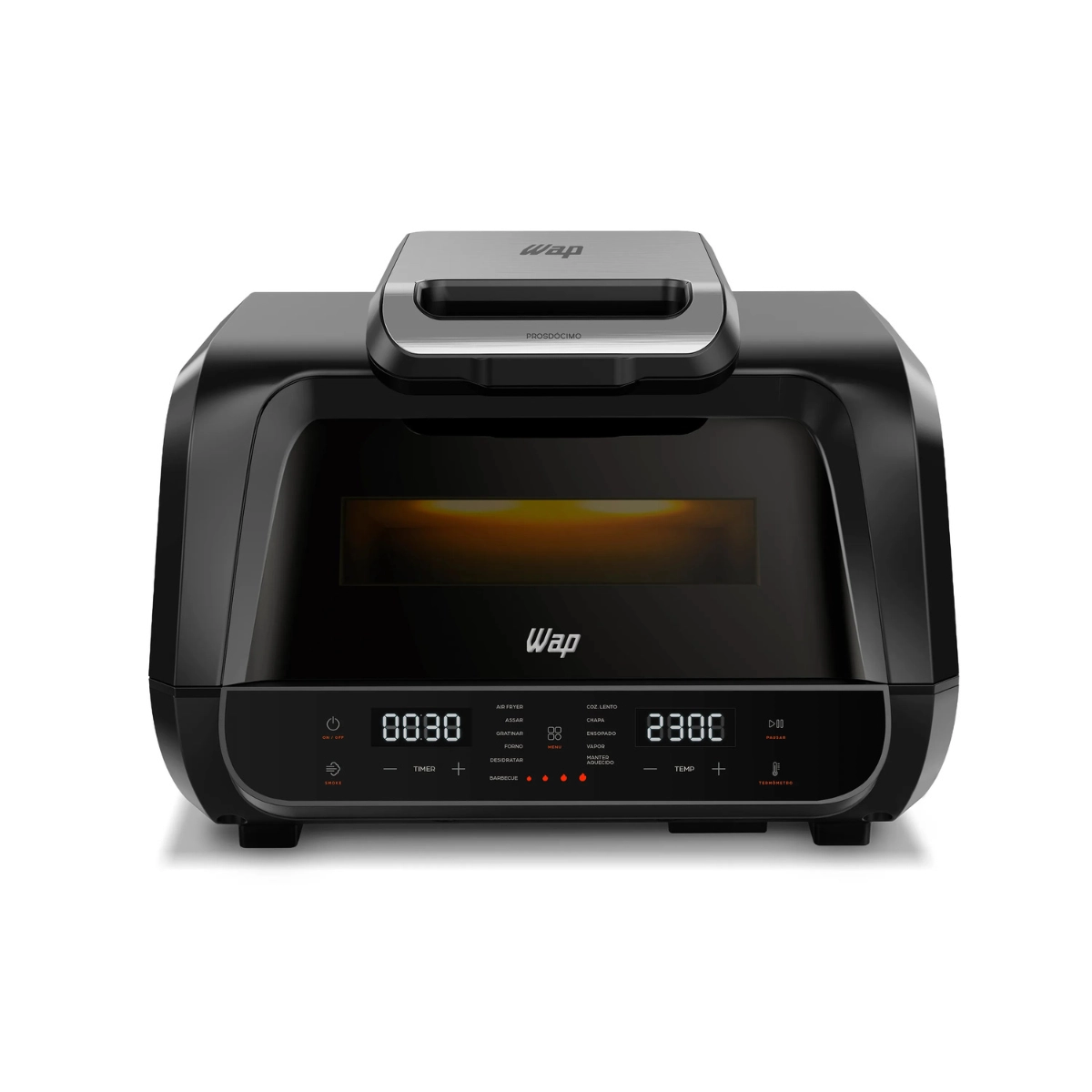 FRITADEIRA ELETRICA AIR FRYER 12 EM 1 DIGITAL WAP BARBECUE WC AB1090 PRETO 230C 220V FRITADEIRA ELETRICA AIR FRYER 12 EM 1 DIGITAL WAP BARBECUE WC AB1090 PRETO 230C 220V