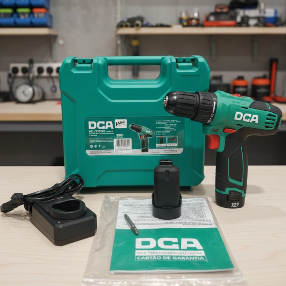 FURADEIRA E PARAFUSADEIRA 3/8 A BATERIA 12V DUPLO TORQUE DCA 18+1 VELOCIDADES FURADEIRA E PARAFUSADEIRA 3/8 A BATERIA 12V DUPLO TORQUE DCA 18+1 VELOCIDADES