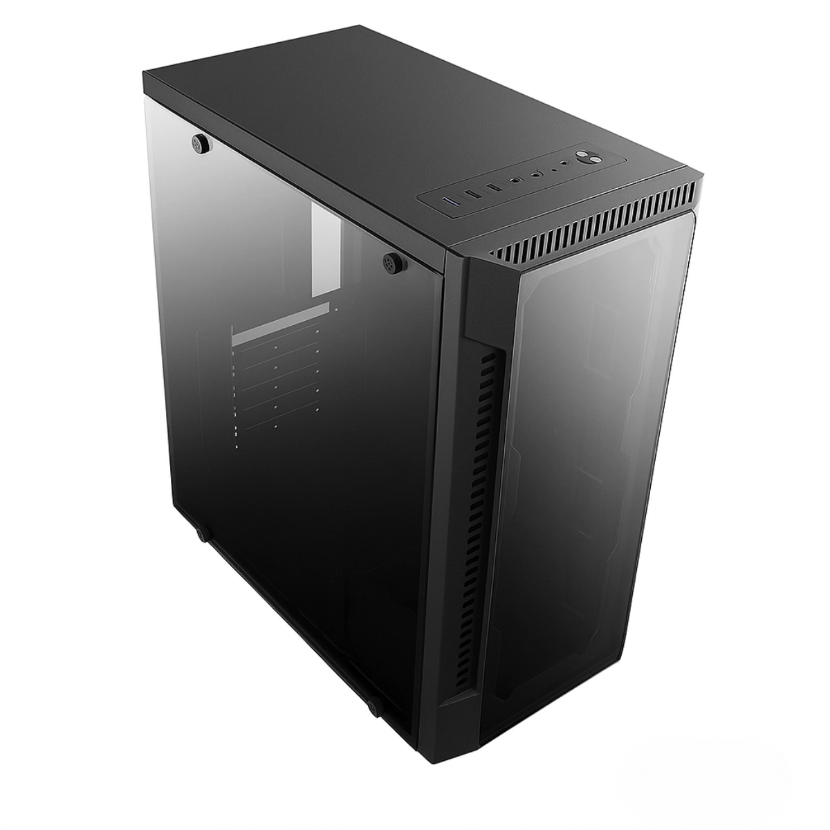 GABINETE ATX BPC GAMER PRETO COM LATERAL DE VIDRO SEM FONTE