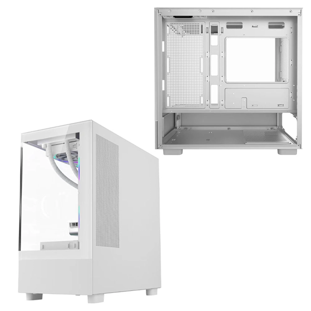 GABINETE GAMER BPC-K215 M-ATX BRANCO C/ 6 COOLER LATERAL DE VIDRO