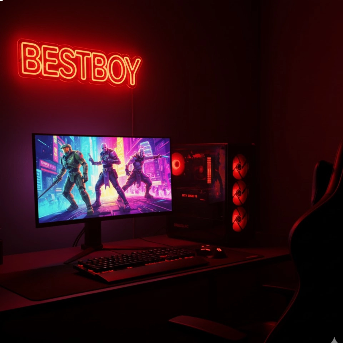 GAMER MAX ELITE BESTBOY RYZEN 5 8400F B650M 32GB SSD M.2 1TB FONTE 500W RTX5060 TI 128 BITS