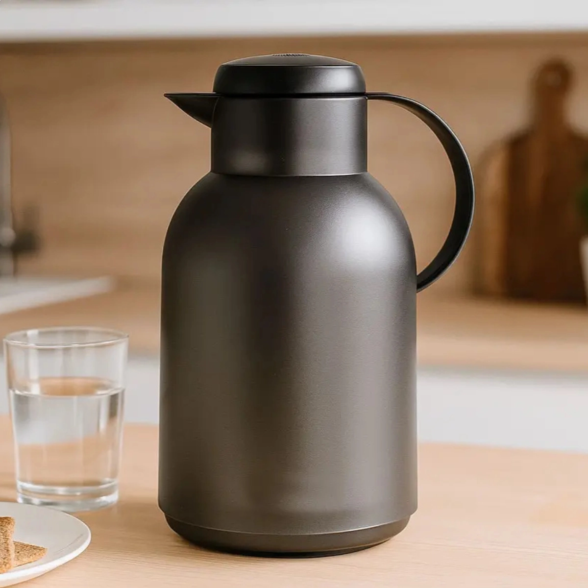 Garrafa Térmica de Café Emsa Samba 1,5l Preta Original Alemã