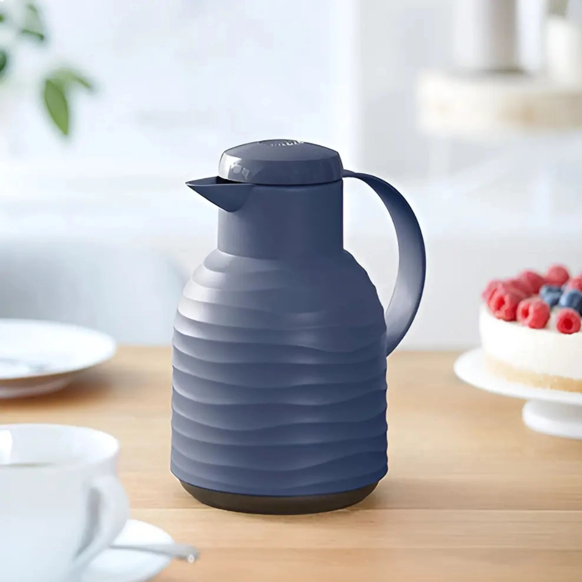 GARRAFA TERMICA HERMETICA SAMBA QUICK PRESS AZUL EMSA 1 LITRO