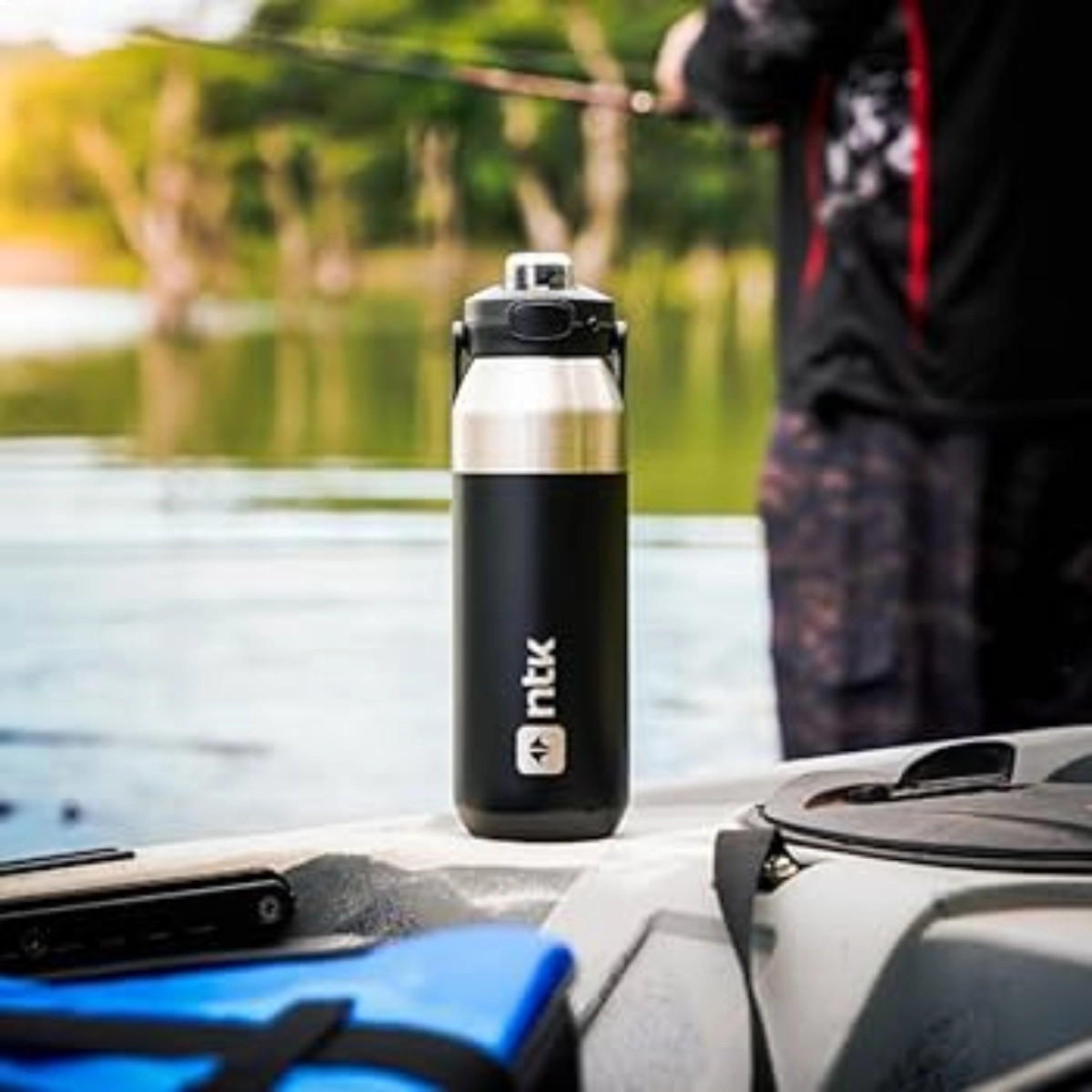 GARRAFA TERMICA NAUTIKA ISOMAX 750ML PRETA INOXIDÁVEL 