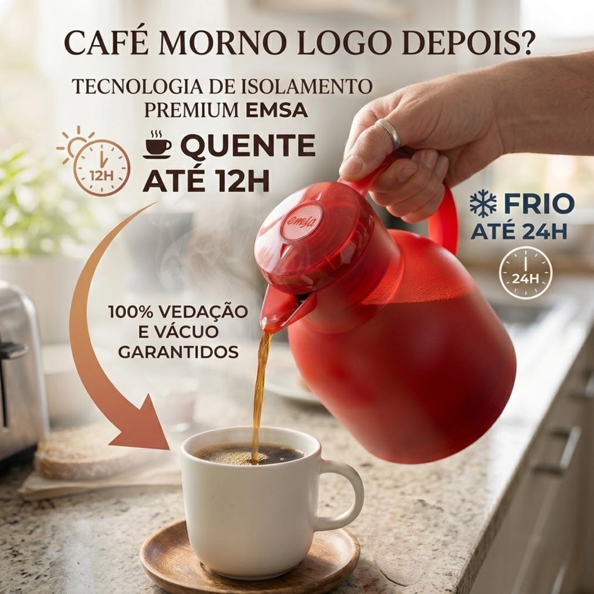 Garrafa Termica Vermelha 1l Emsa Samba Quick Press Emsa Garrafa Termica Vermelha 1l Emsa Samba Quick Press Emsa
