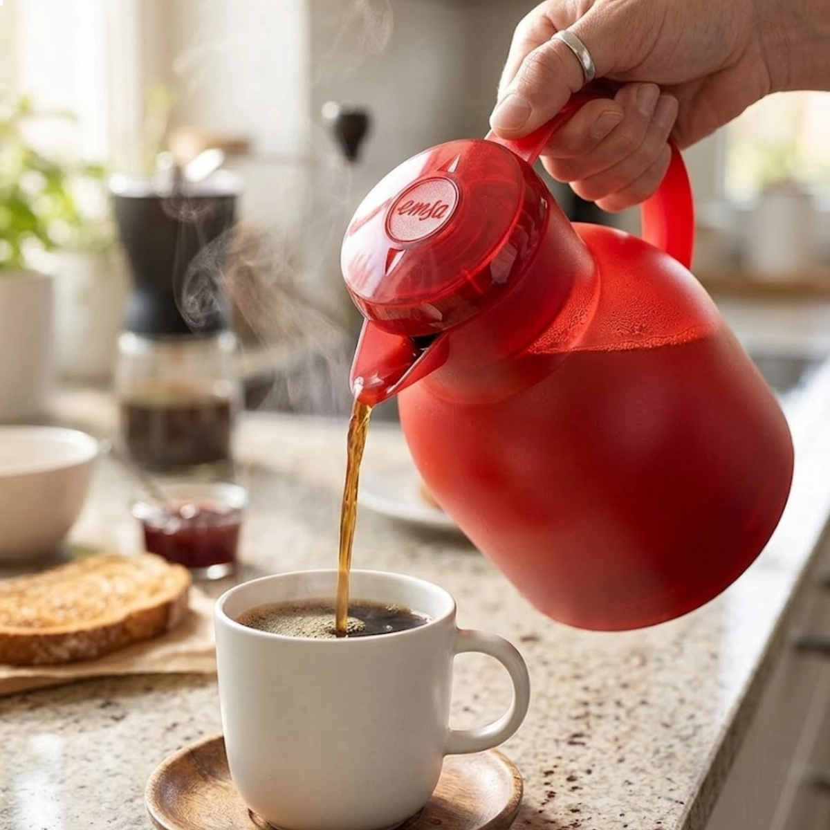 Garrafa Termica Vermelha 1l Emsa Samba Quick Press Emsa Garrafa Termica Vermelha 1l Emsa Samba Quick Press Emsa