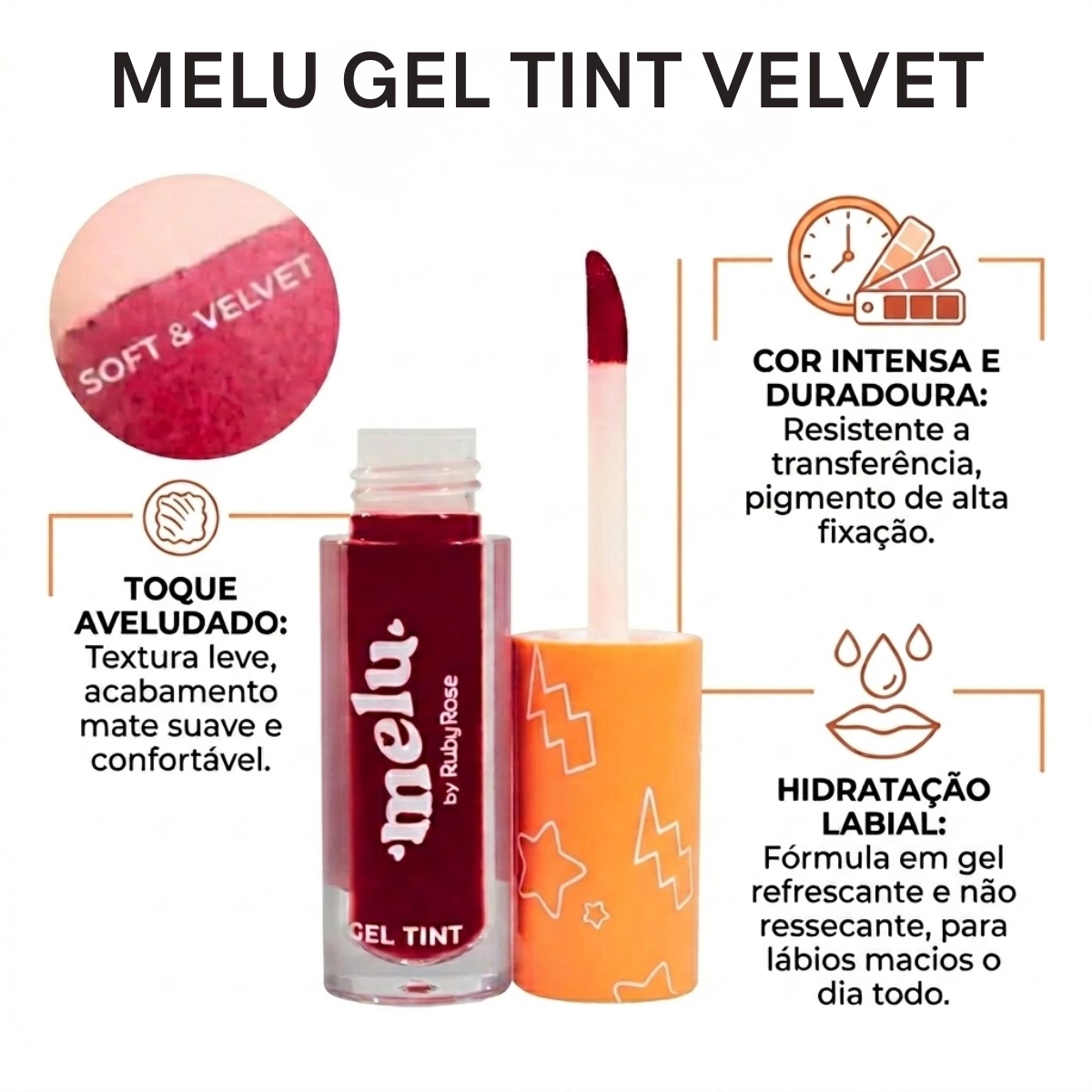 GEL TINT MELU SOFT VELVET RR 8232-1 BY RUBY ROSE GEL TINT MELU SOFT VELVET RR 8232-1 BY RUBY ROSE