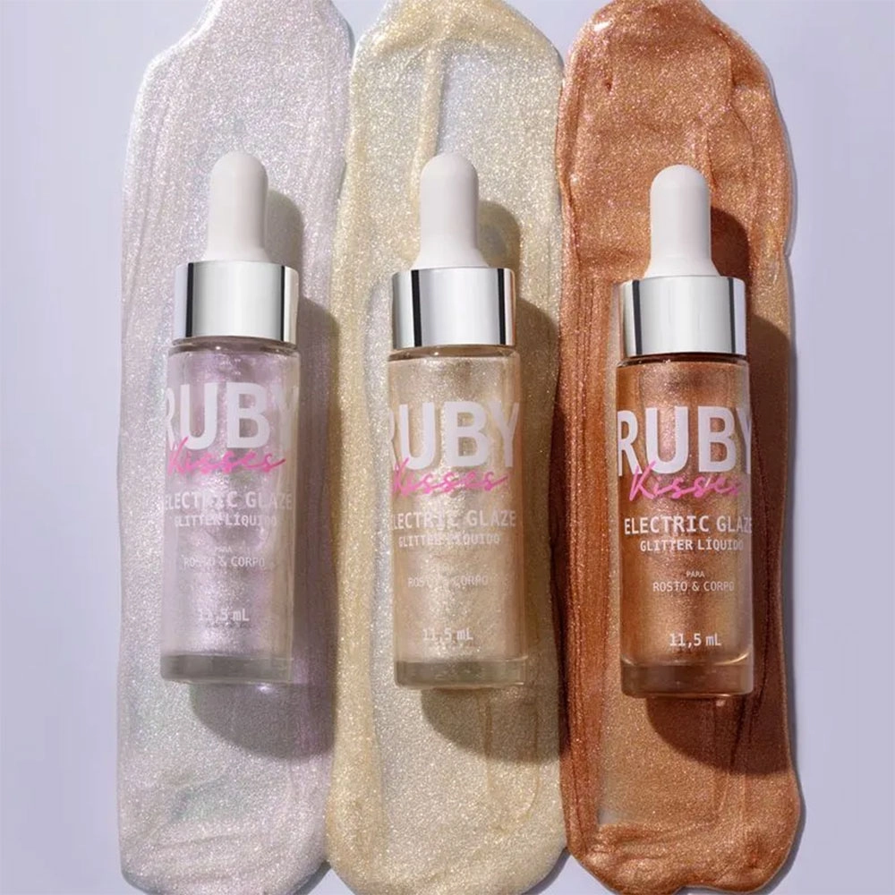 Glitter Líquido Ruby Kisses Electric Glaze Dourado Unicorn 12ml Glitter Líquido Ruby Kisses Electric Glaze Dourado Unicorn 12ml