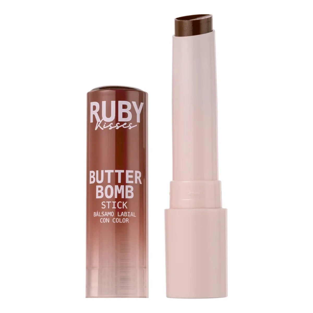 GLOSS EM BASTÃO STICK BUTTER BOMB HOT CHOCOLATE RUBY KISSES
