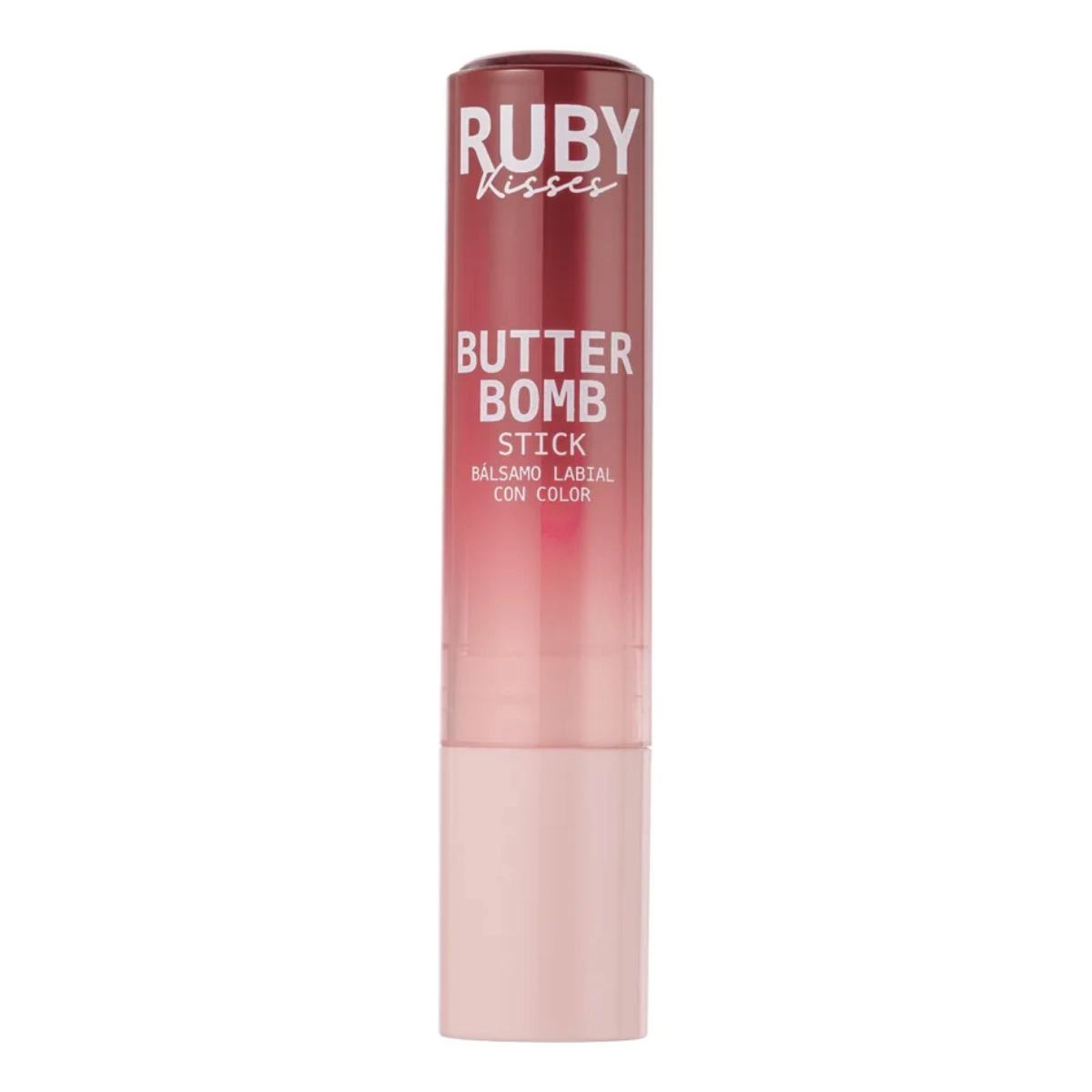 GLOSS EM BASTÃO STICK BUTTER BOMB MERLOT RUBY KISSES