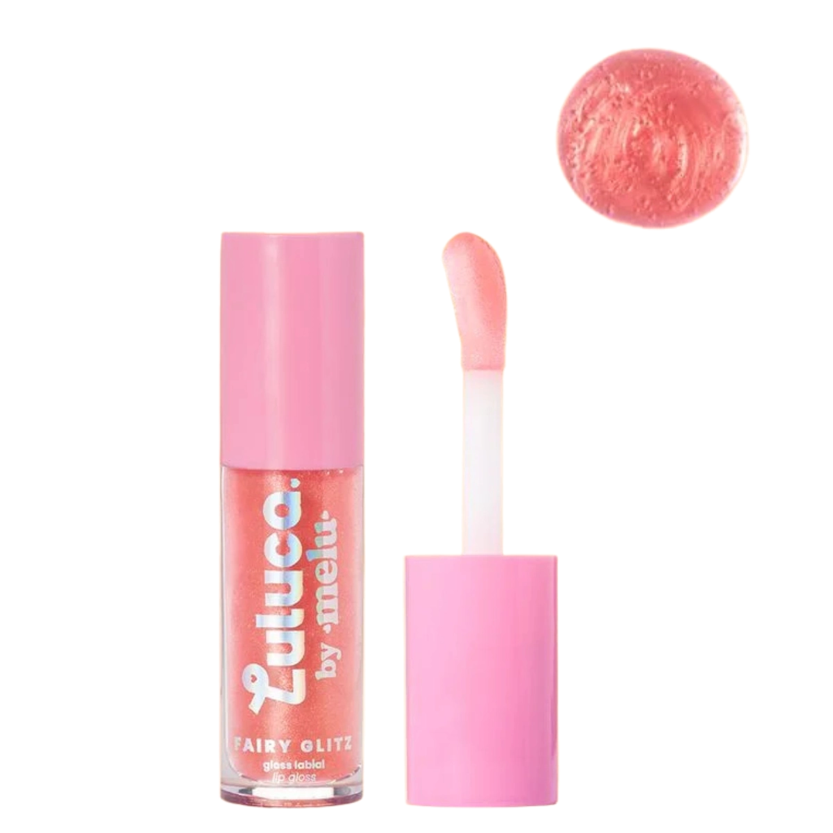 GLOSS LABIAL FAIRY GLITZ LULUCA BY MELU  RRL6411 COM ÓLEO DE GIRASSOL E JOJOBA