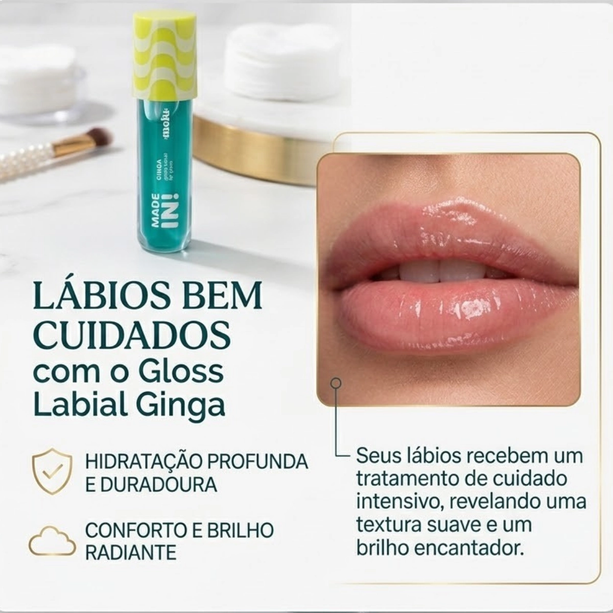 GLOSS LABIAL GINGA JEITINHO RRL6405-3 MELU RUBY ROSE 4ML ACABAMENTO ESPELHADO GLOSS LABIAL GINGA JEITINHO RRL6405-3 MELU RUBY ROSE 4ML ACABAMENTO ESPELHADO
