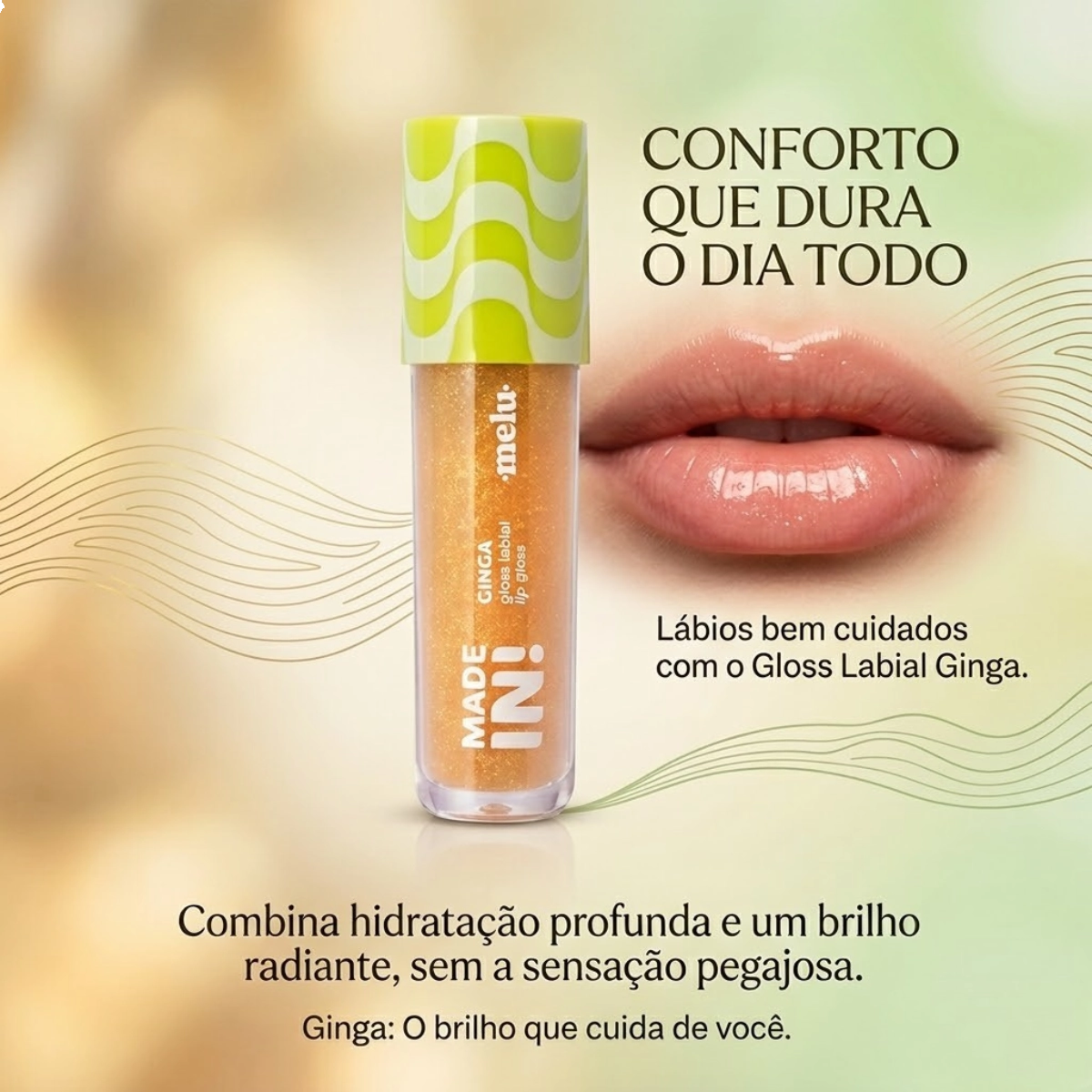 GLOSS LABIAL GINGA MOLEJO RRL6405-5 MELU RUBY ROSE 4ML ACABAMENTO BRILHANTE GLOSS LABIAL GINGA MOLEJO RRL6405-5 MELU RUBY ROSE 4ML ACABAMENTO BRILHANTE