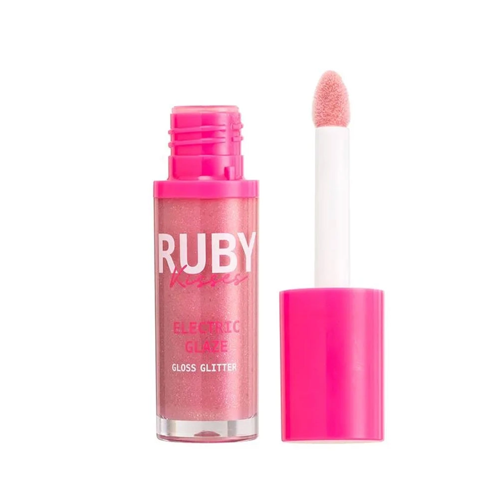 Gloss Labial Glitter Ruby Kisses Electric Glaze Rosa 6ml