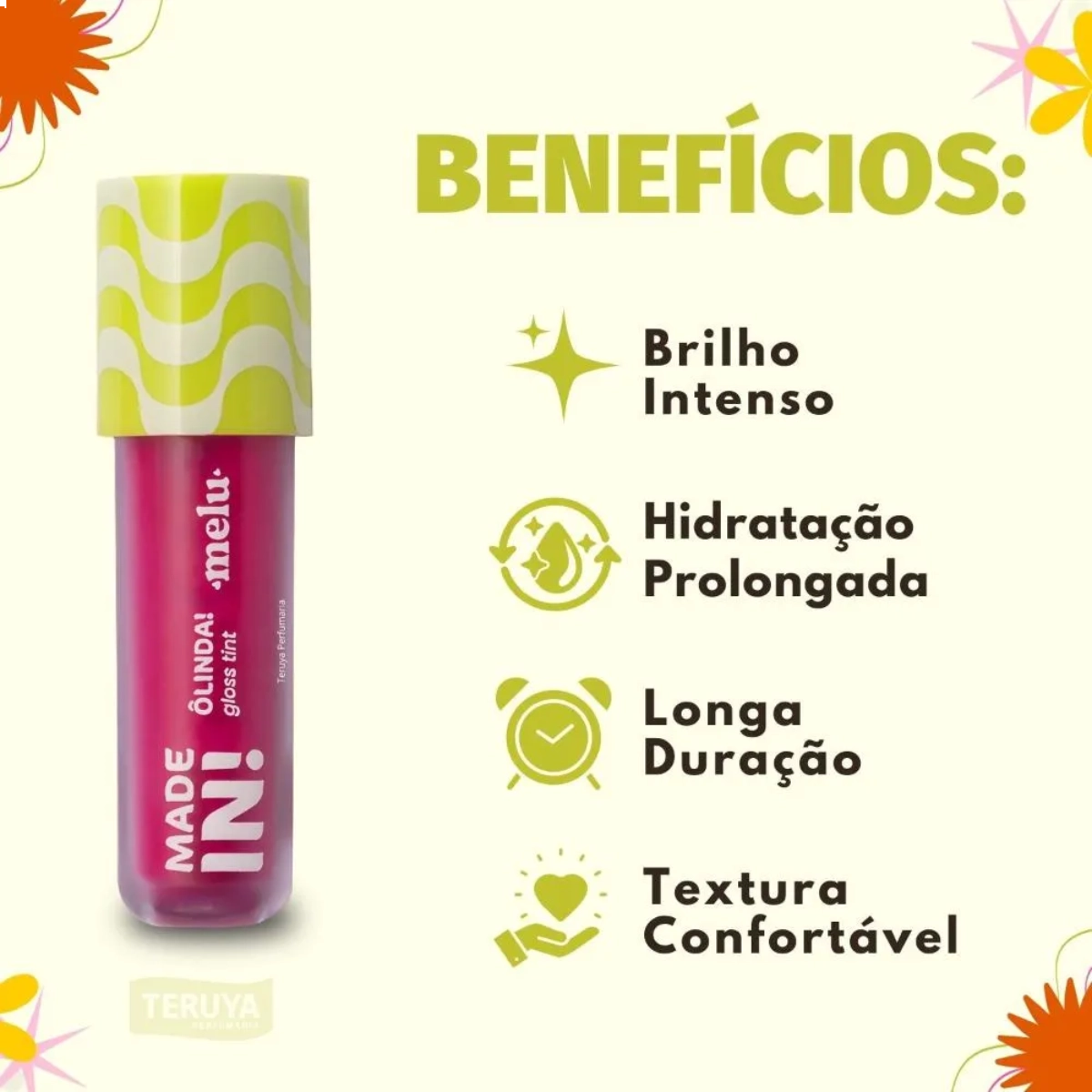 GLOSS LABIAL LIP TINT MELU MADE IN PITELZINHO BY RUBY ROSE GLOSS LABIAL LIP TINT MELU MADE IN PITELZINHO BY RUBY ROSE