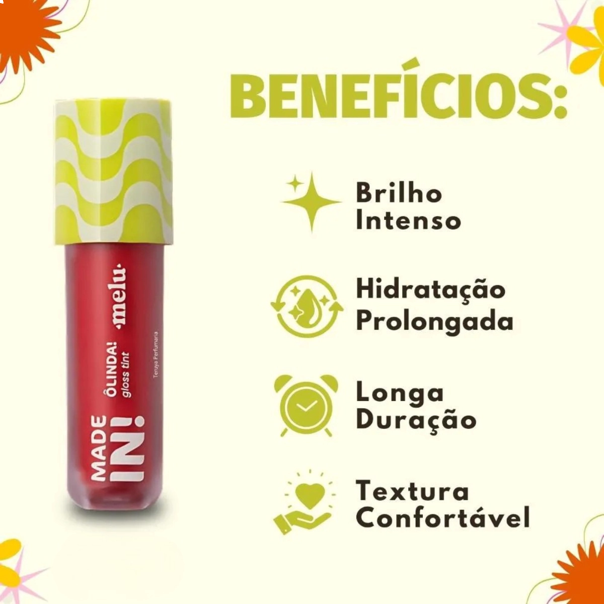 GLOSS LABIAL OLINDA AMO RRL6402-1 MELU RUBY ROSE 4ML ACABAMENTO BRILHANTE GLOSS LABIAL OLINDA AMO RRL6402-1 MELU RUBY ROSE 4ML ACABAMENTO BRILHANTE
