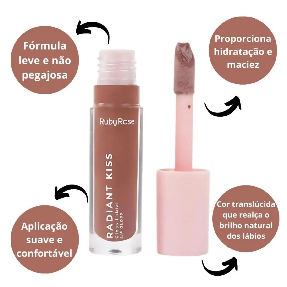 GLOSS LABIAL RADIANT KISS TOM RK30  RUBY ROSE