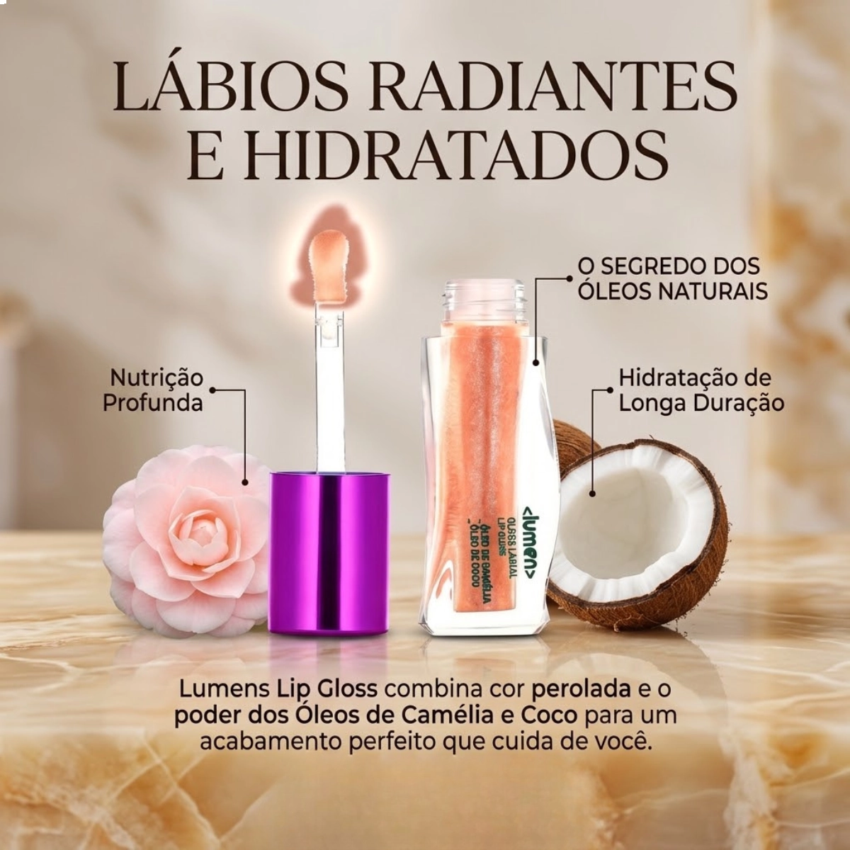 GLOSS LABIAL RUBY ROSE WONDER LUMEN BURNING EFEITO BRILHO