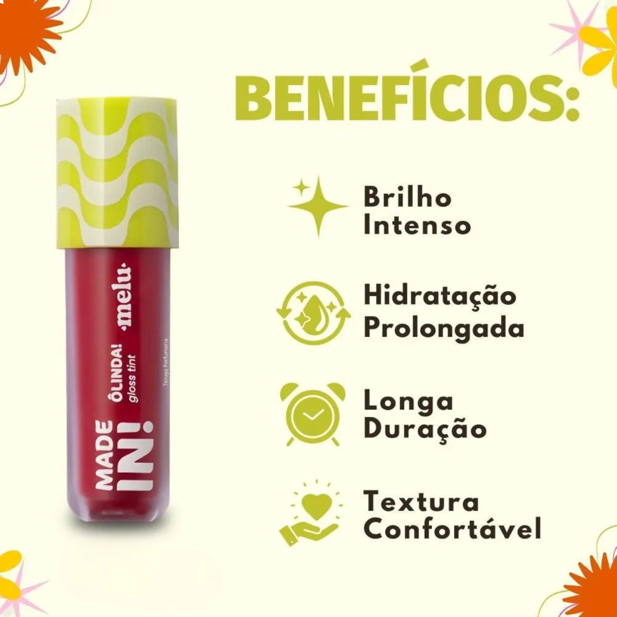 GLOSS OLINDA DENGO RRL6402-5 MELU RUBY ROSE 4ML ACABAMENTO BRILHANTE GLOSS OLINDA DENGO RRL6402-5 MELU RUBY ROSE 4ML ACABAMENTO BRILHANTE