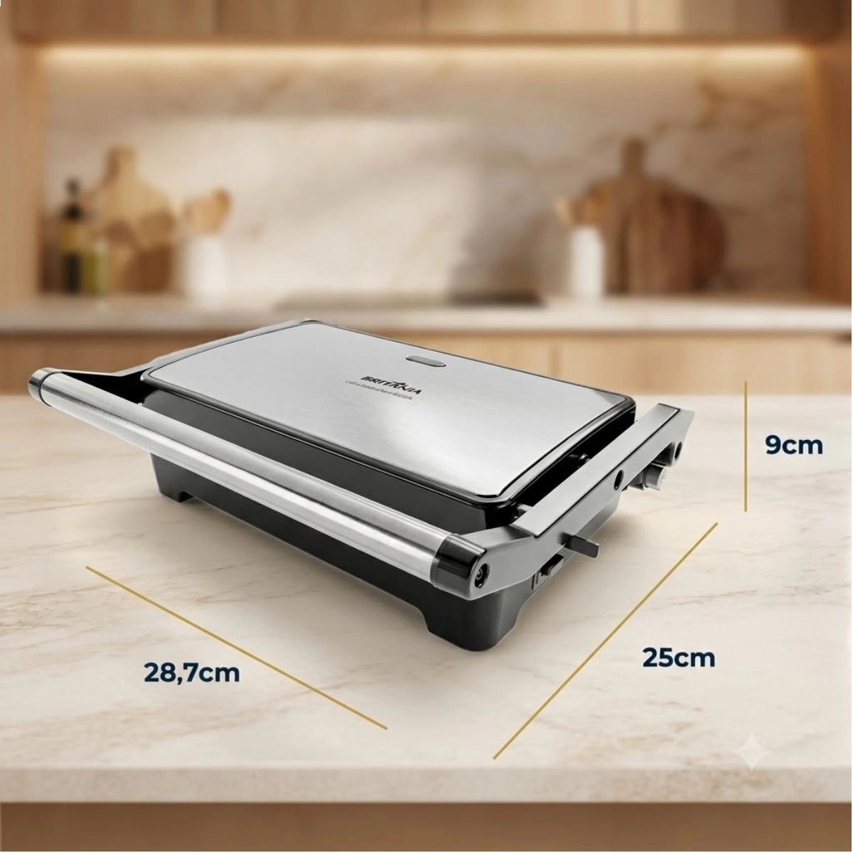 GRILL E SANDUICHEIRA BRITÂNIA 2 EM 1 BGR28A INOX 220V GRILL E SANDUICHEIRA BRITÂNIA 2 EM 1 BGR28A INOX 220V