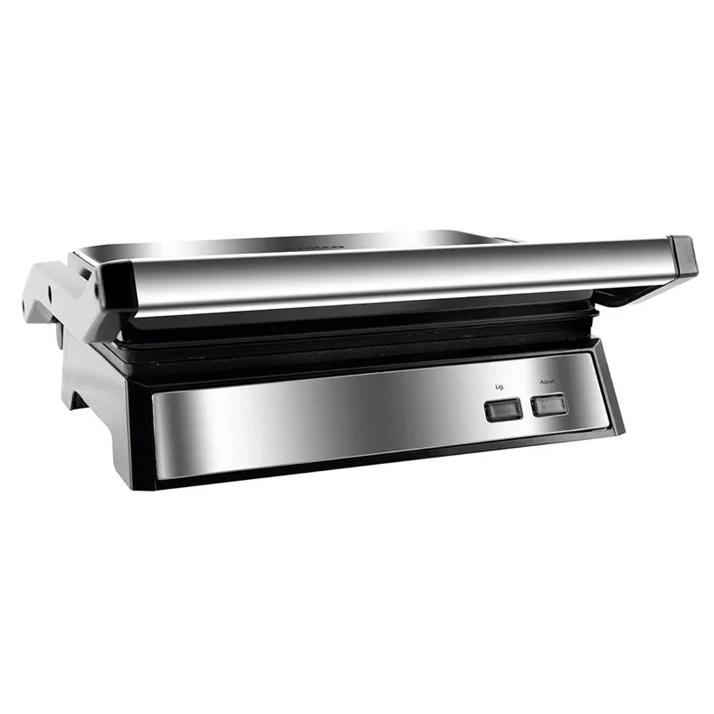 GRILL E SANDUICHEIRA PHILCO MAXX CLEAN INOX 1000W